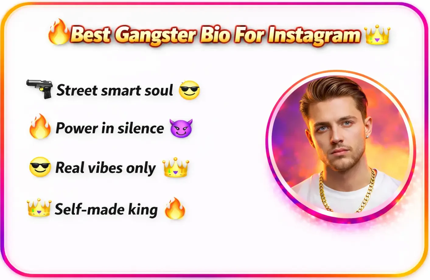 Gangster Bio For Instagram