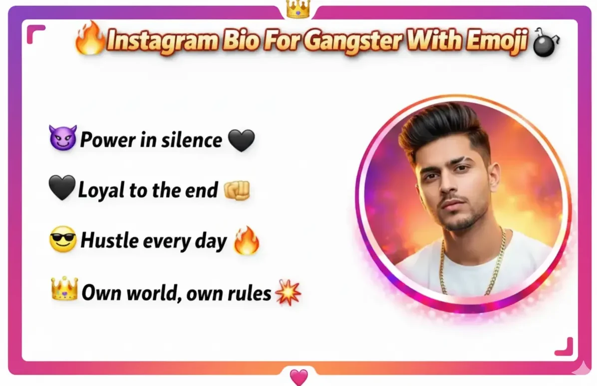Gangster Bio for Instagram
