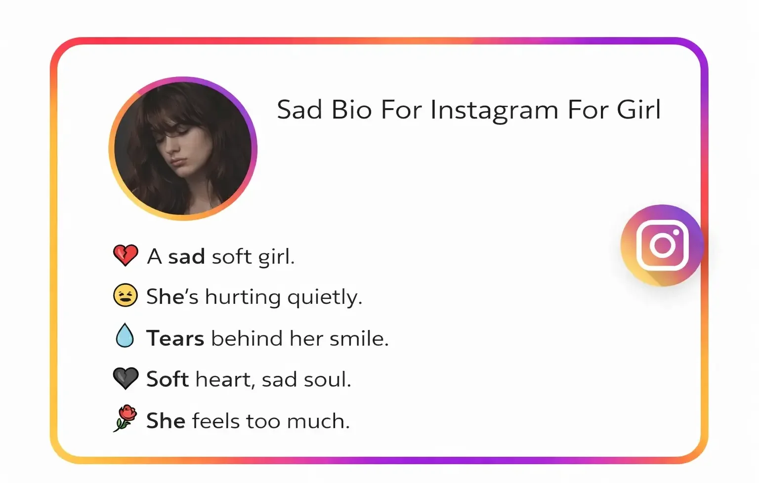 Sad Bio For Instagram
