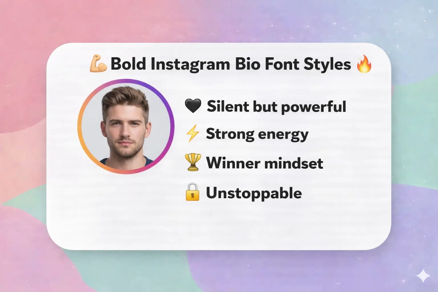 Instagram Bio Font Styles