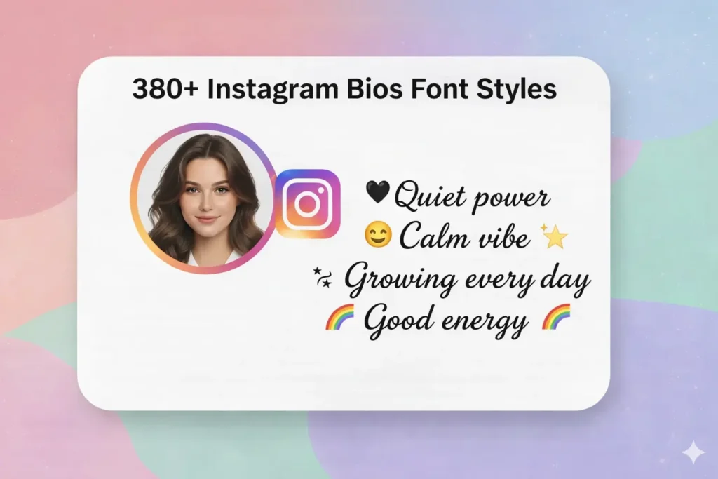 Instagram Bio Font Styles