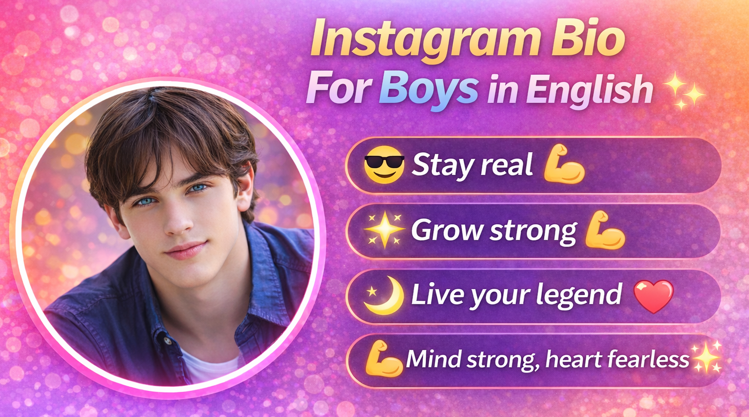 Instagram Bio For Boys