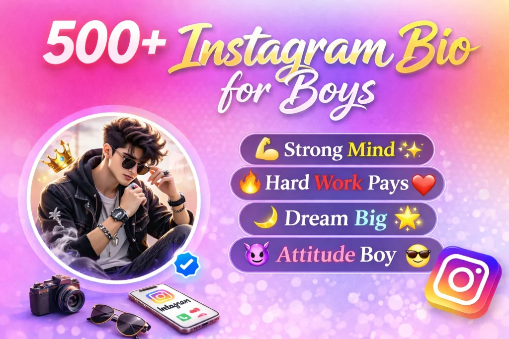 Instagram Bio for Boys