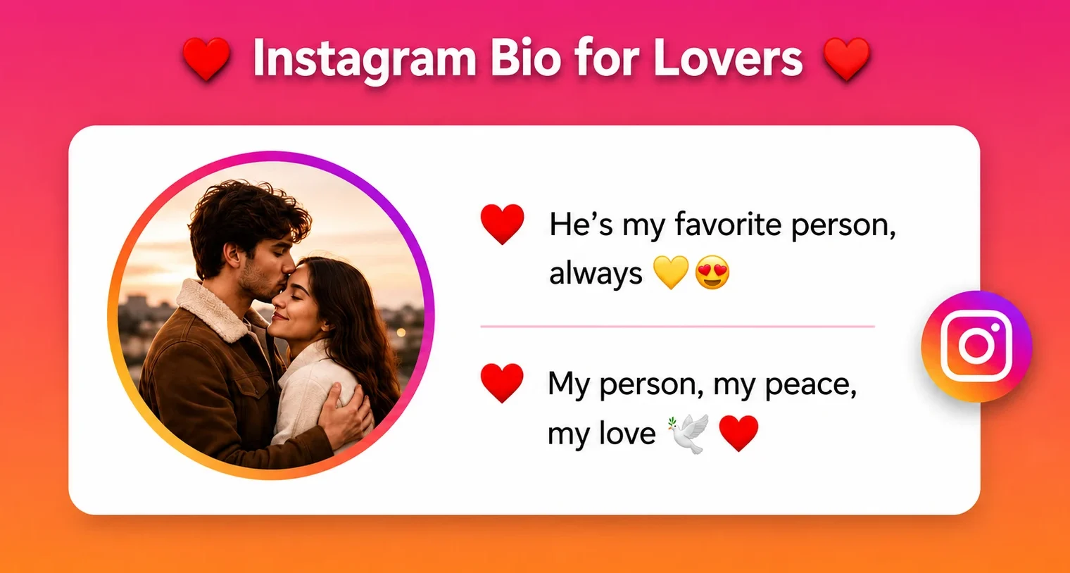 Love Bio For Instagram