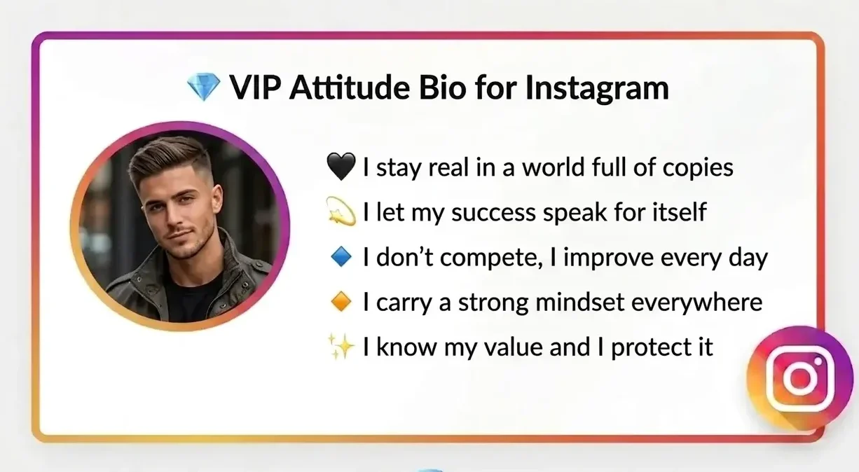 Attitude Bio for Instagram