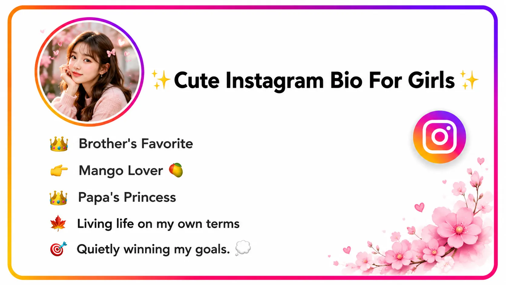 Instagram Bio For Girls